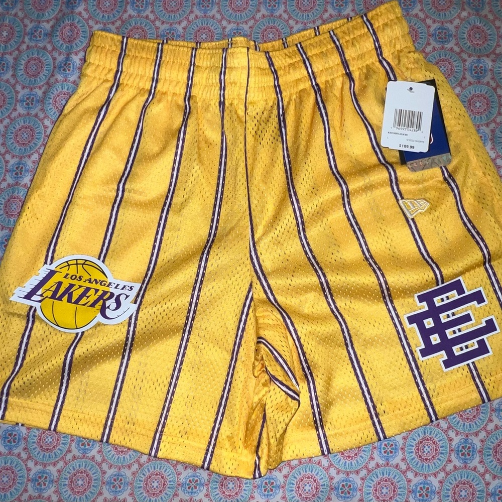 Eric Emanuel x New Era x Los Angeles Lakers Shorts size xl